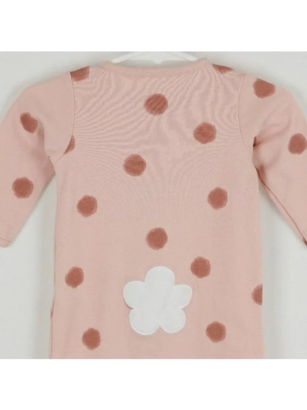 Carter's Infant Size 6 Months Pink Polka Dot Bunny Full Zip Footie Pajamas
